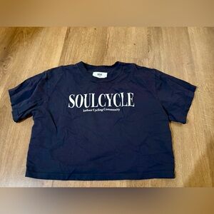 SoulCycle navy tee with White print